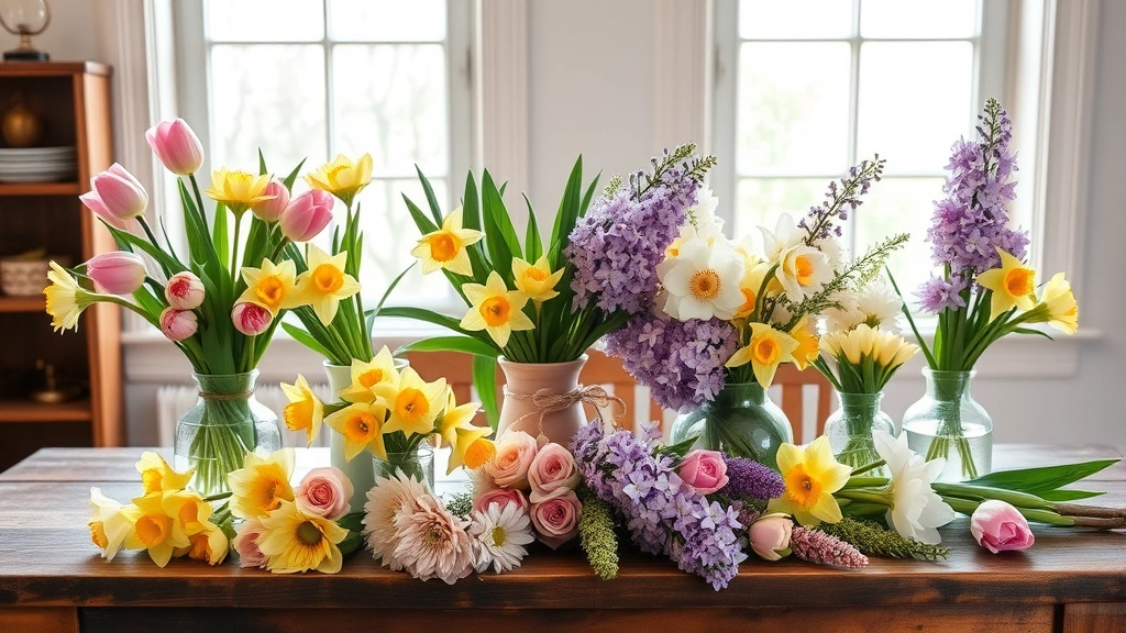 10 Stunning Spring Floral Arrangements You Can Make at Home (Your Guests Will Be Amazed!)